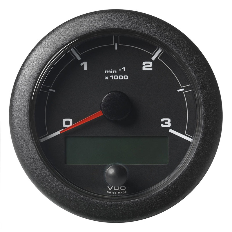 Veratron 3-3/8 (85mm) OceanLink Tachometer 3000 RPM – Black Dial  Bezel [A2C1065660001]