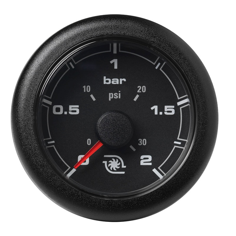 Veratron 52MM (2-1/16) OceanLink Boost Pressure Gauge – 2 Bar/30 PSI – Black Dial  Bezel [A2C1066140001]