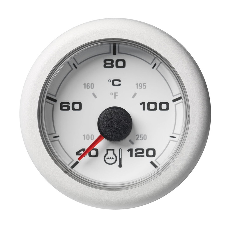 Veratron 52MM (2-1/16) OceanLink Coolant Temperature Gauge – 120C/250F – White Dial  Bezel [A2C1065970001]