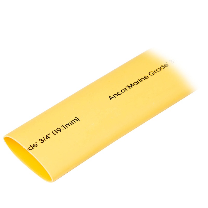 Ancor Heat Shrink Tubing 3/4 x 48 – Yellow – 1 Piece [306948]