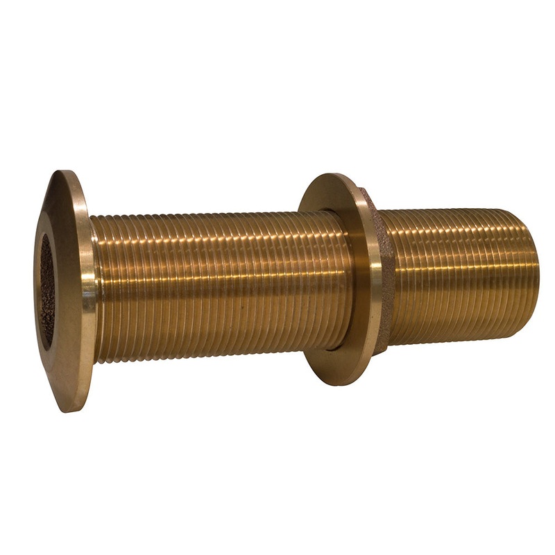 GROCO 1 Bronze Extra Long Thru-Hull Fitting w/Nut [THXL-1000-W]