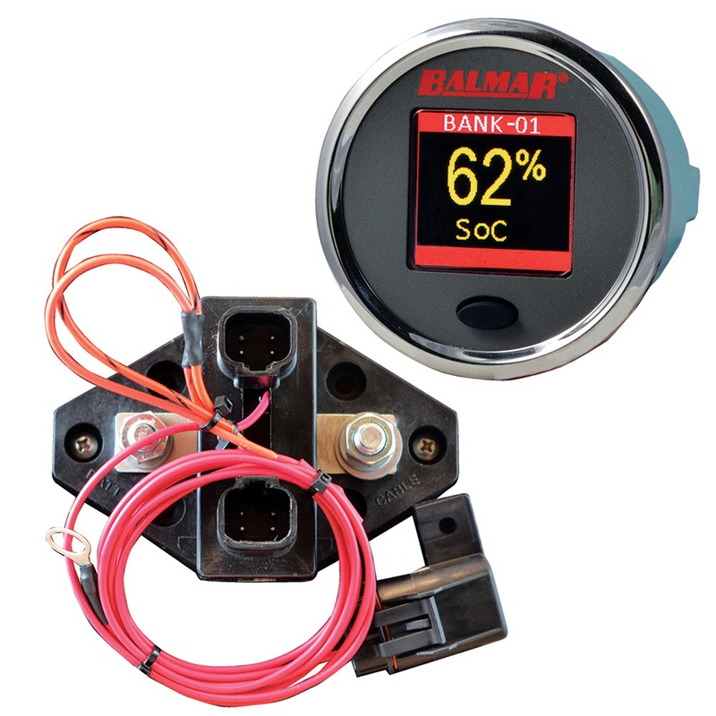 Balmar SG200 Battery Monitor Kit w/Display Shunt  10M Cable – 12-48 VDC [SG200]