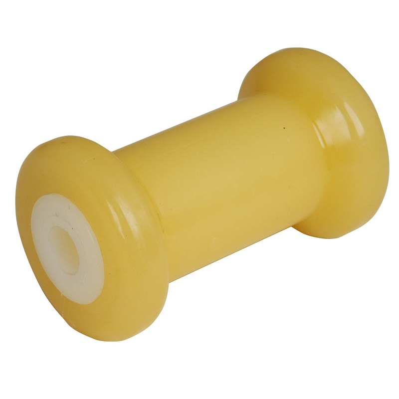 C.E. Smith Spool Roller 5 – 5/8 ID – Gold TPR w/Bushing White Solid [29712]