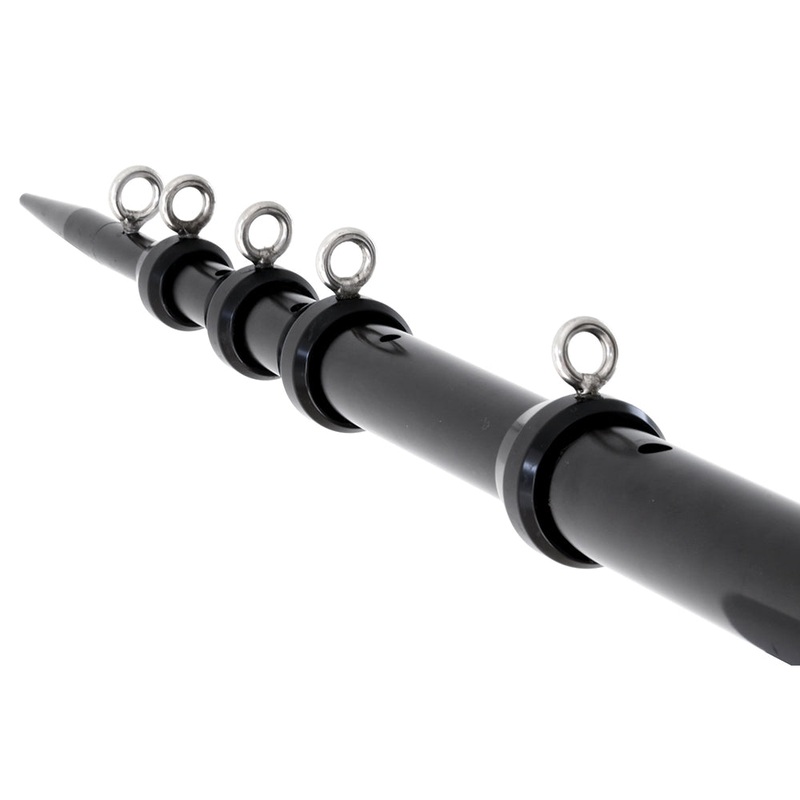 Tigress XD Telescoping Aluminum Outrigger Poles – 15 – 1-1/2 OD Black [88924-1]