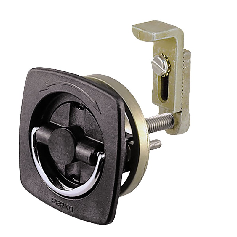 Perko Flush Latch – Non-Locking – 2.5 x 2.5 w/Offset Adjustable Cam Bar [0932DP2BLK]