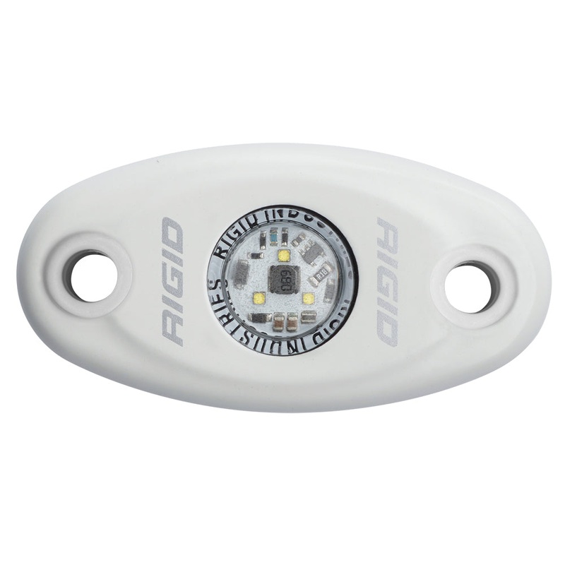 RIGID Industries A-Series White Low Power LED Light – Single – White [480153]