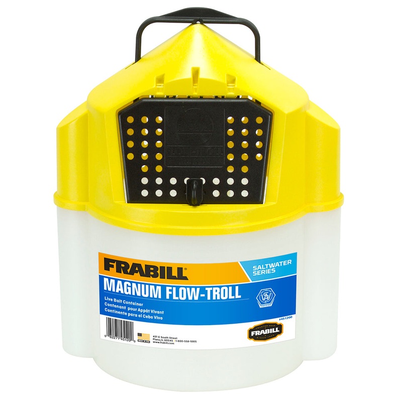 Frabill Magnum Flow Troll Shrimp Bucket – 10 Quart [451205]