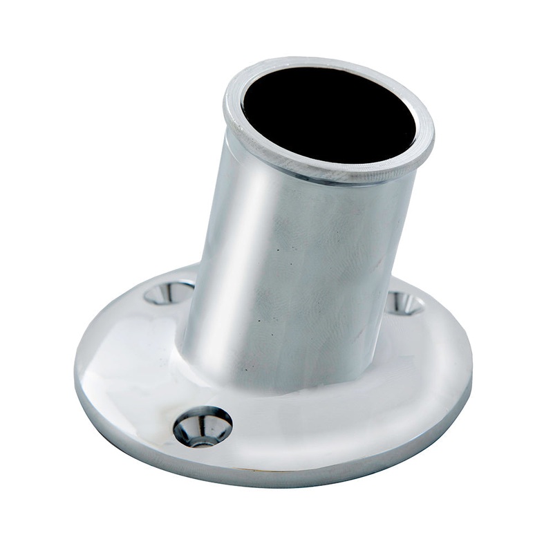Whitecap Top-Mounted Flag Pole Socket CP/Brass – 1 ID [S-5002]
