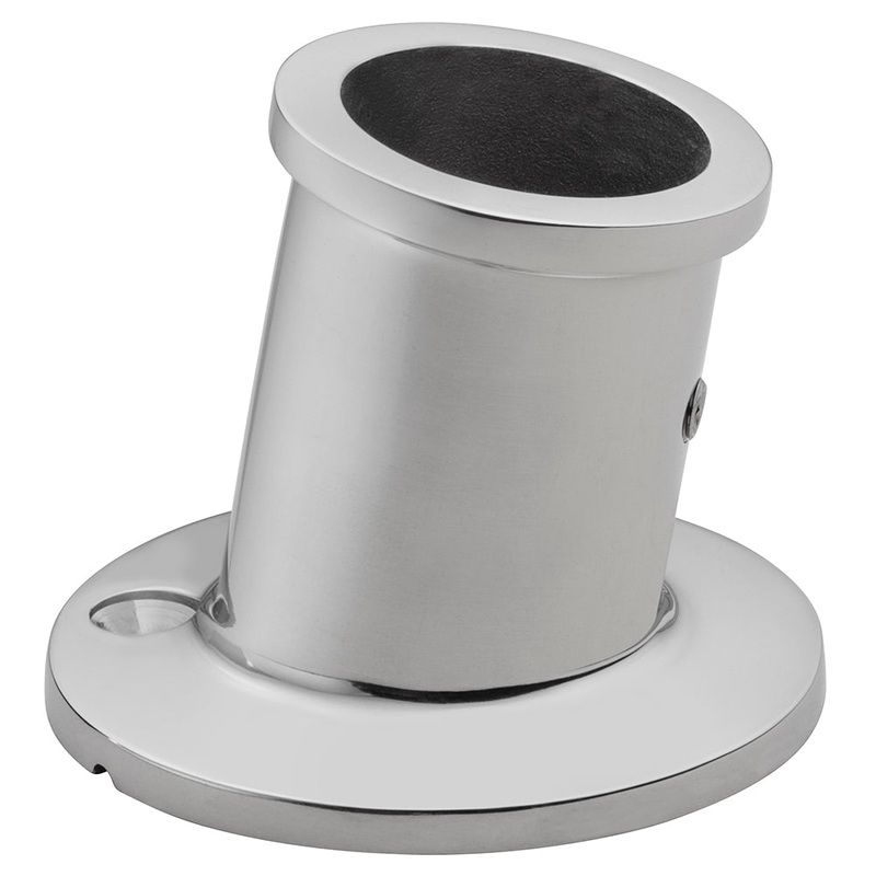 Whitecap Top-Mounted Flag Pole Socket – Stainless Steel – 1 ID [6147]