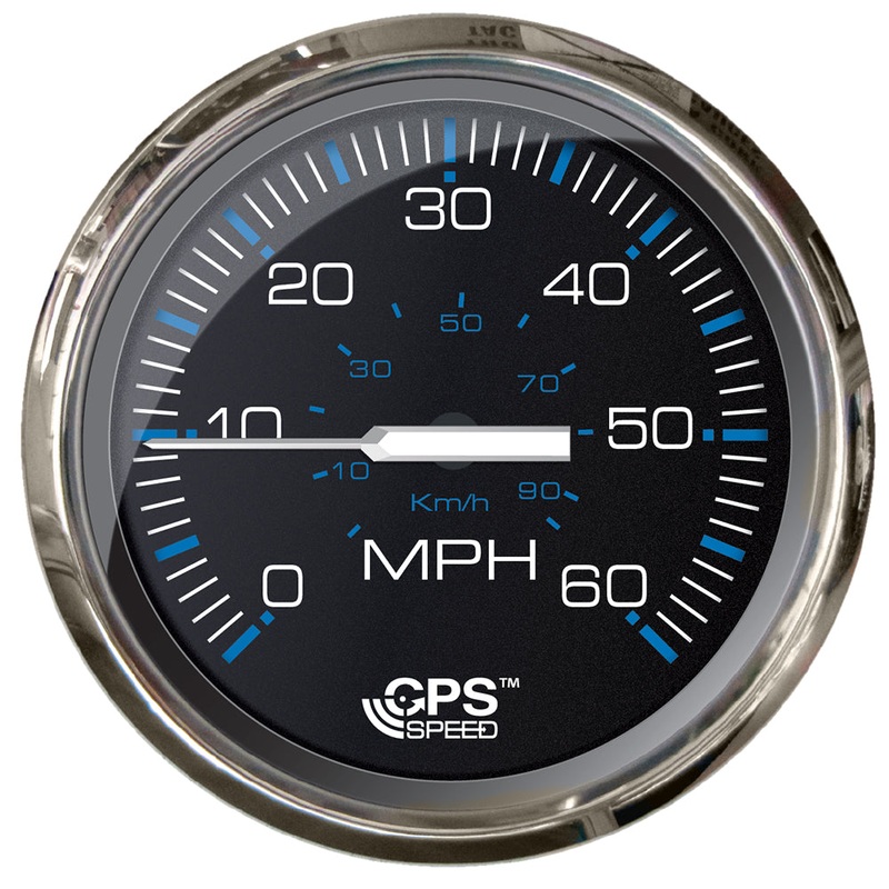 Faria Chesepeake Black 4 Studded Speedometer – 60MPH (GPS) [33749]