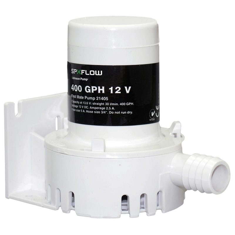 Johnson Pump 400 GPH 12V Bilge Pump – Barbed Port [JP-21405]