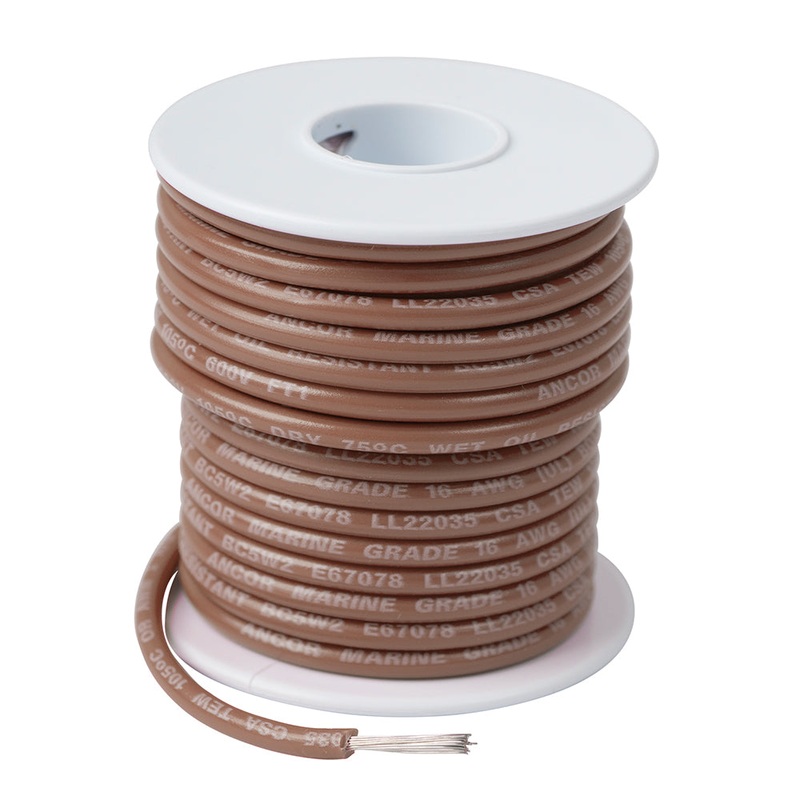 Ancor Tan 16 AWG Tinned Copper Wire – 100 [101810]