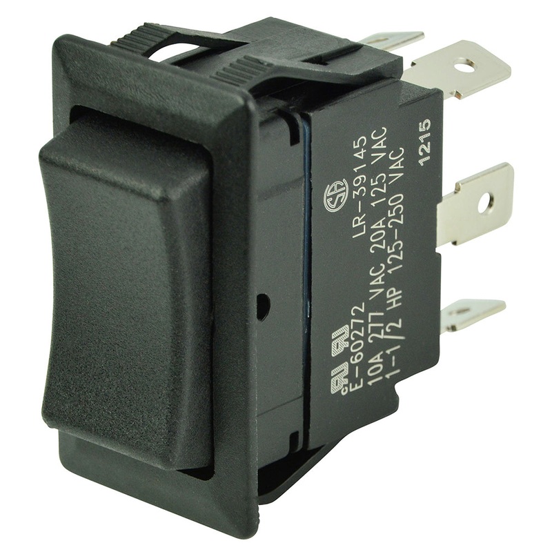 BEP DPDT Rocker Switch – 12V/24V – (ON)/OFF/(ON) [1001713]