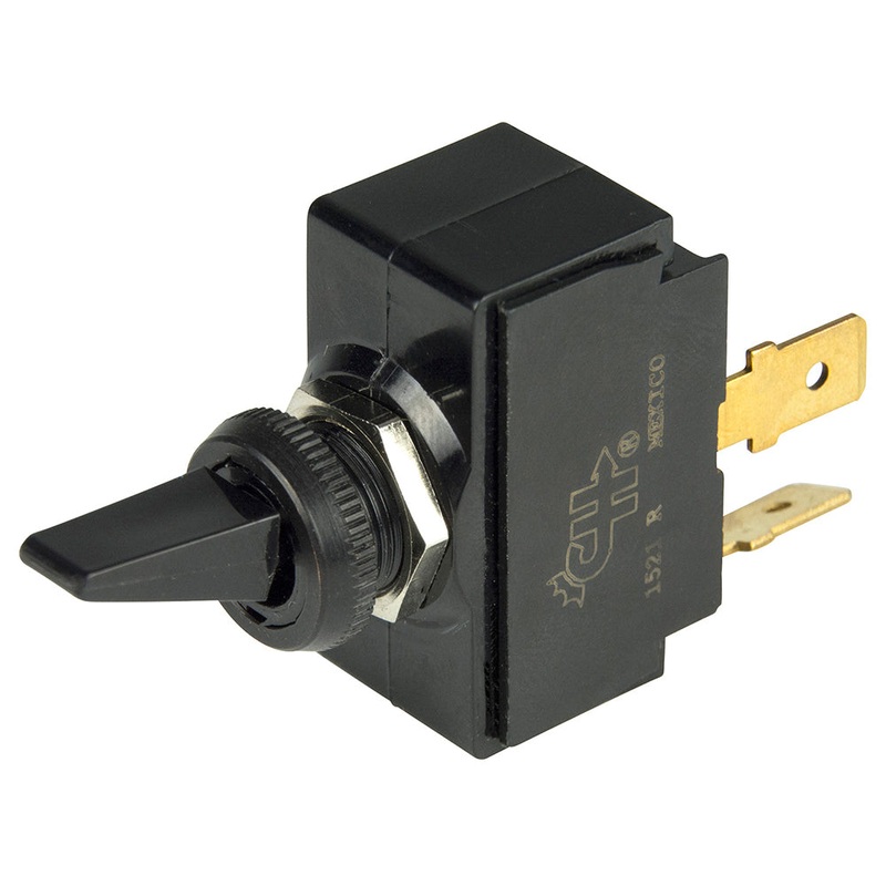 BEP SPST Nylon Toggle Switch – 12V – ON/OFF [1001901]