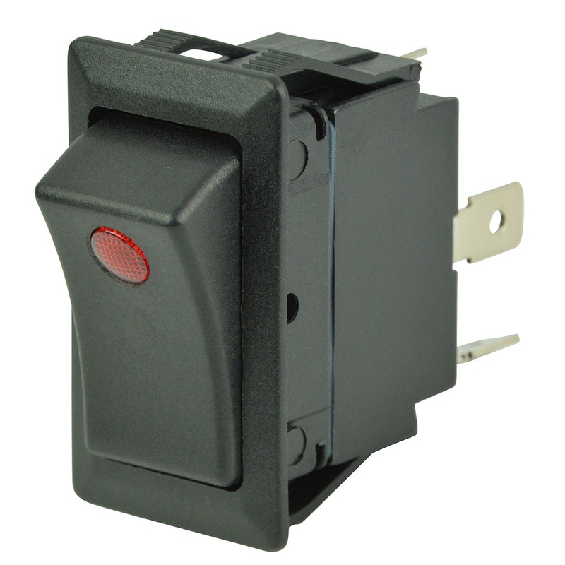 BEP SPST Rocker Switch – 1-LED – 12V/24V – ON/OFF [1001714]