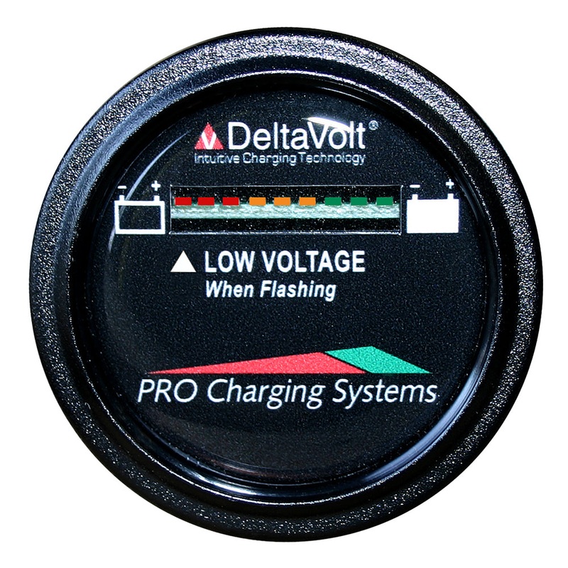 Dual Pro Battery Fuel Gauge – DeltaView Link Compatible – 36V System (3-12V Batteries, 6-6V Batteries) [BFGWOV36V]