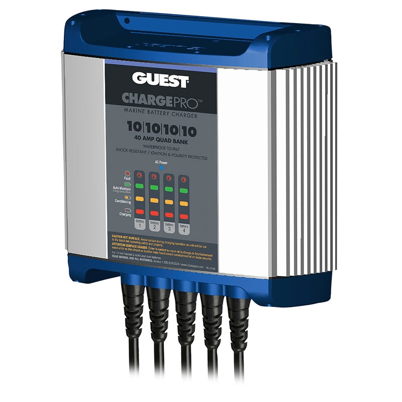 Guest On-Board Battery Charger 40A / 12V – 4 Bank – 120V Input [2740A]