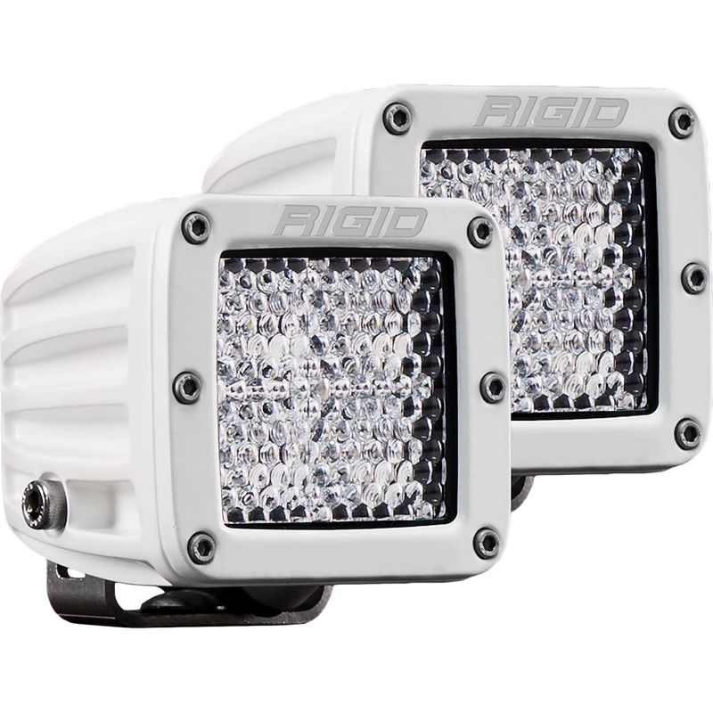 RIGID Industries D-Series PRO Hybrid-Diffused LED – Pair – White [602513]