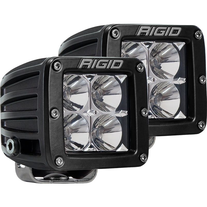 RIGID Industries D-Series PRO Hybrid-Flood LED – Pair – Black [202113]