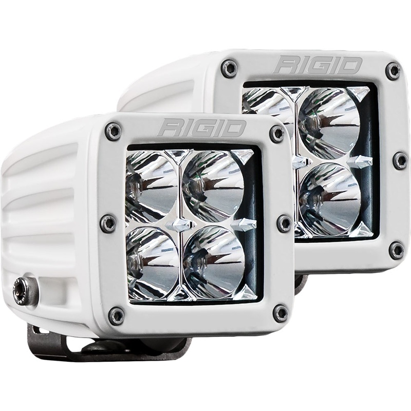 RIGID Industries D-Series PRO Hybrid-Flood LED – Pair – White [602113]