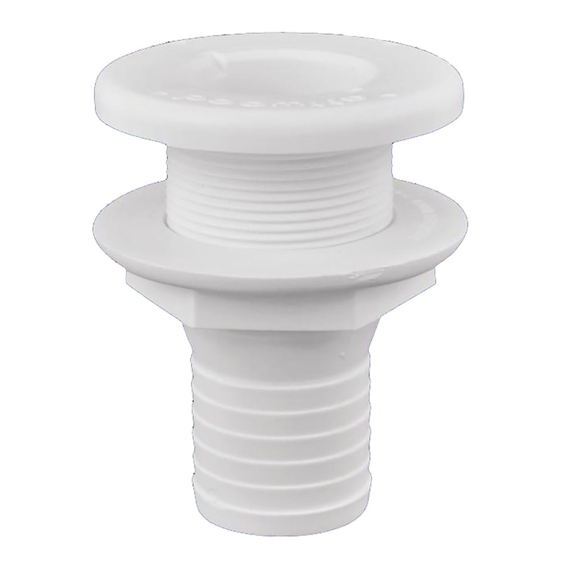 Attwood Plastic Thru-Hull Fitting – 1-1/2 – White [3875-3]