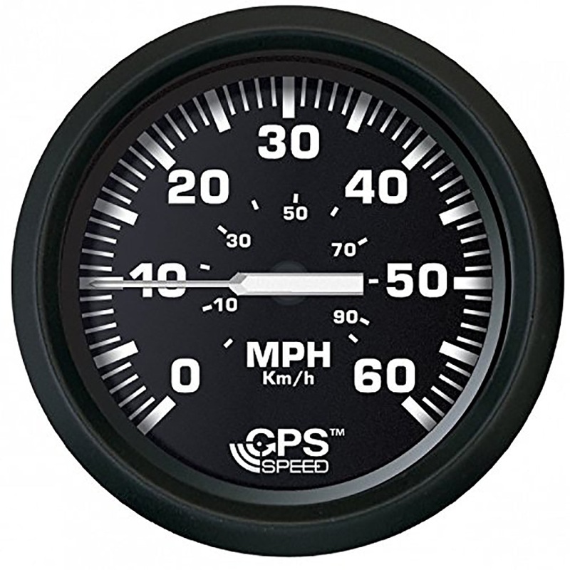 Faria Euro Black 4 Speedometer 60MPH (GPS) [32816]