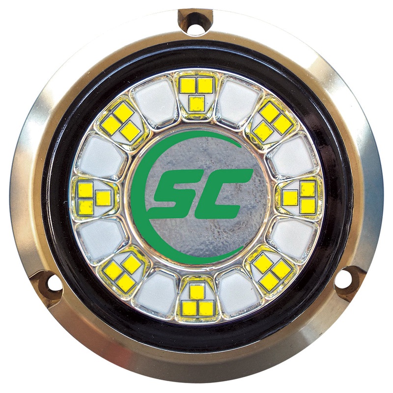 Shadow-Caster SCR-24 Bronze Underwater Light – 24 LEDs – Aqua Green [SCR-24-AG-BZ-10]