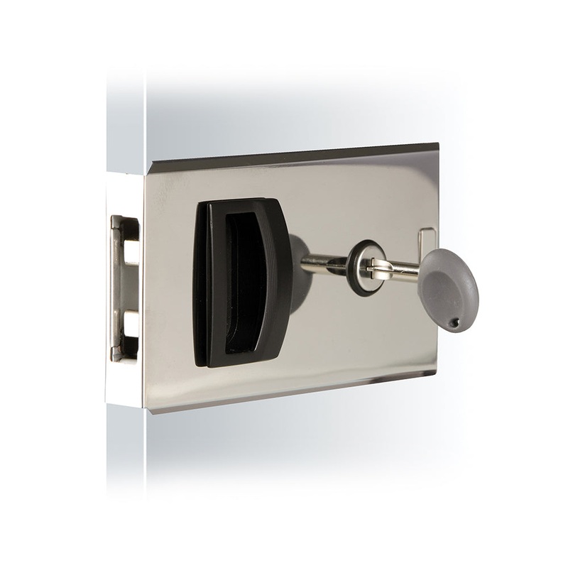 Southco Flush Sliding Door Latch – Square – Aluminum [MF-01-110-60]