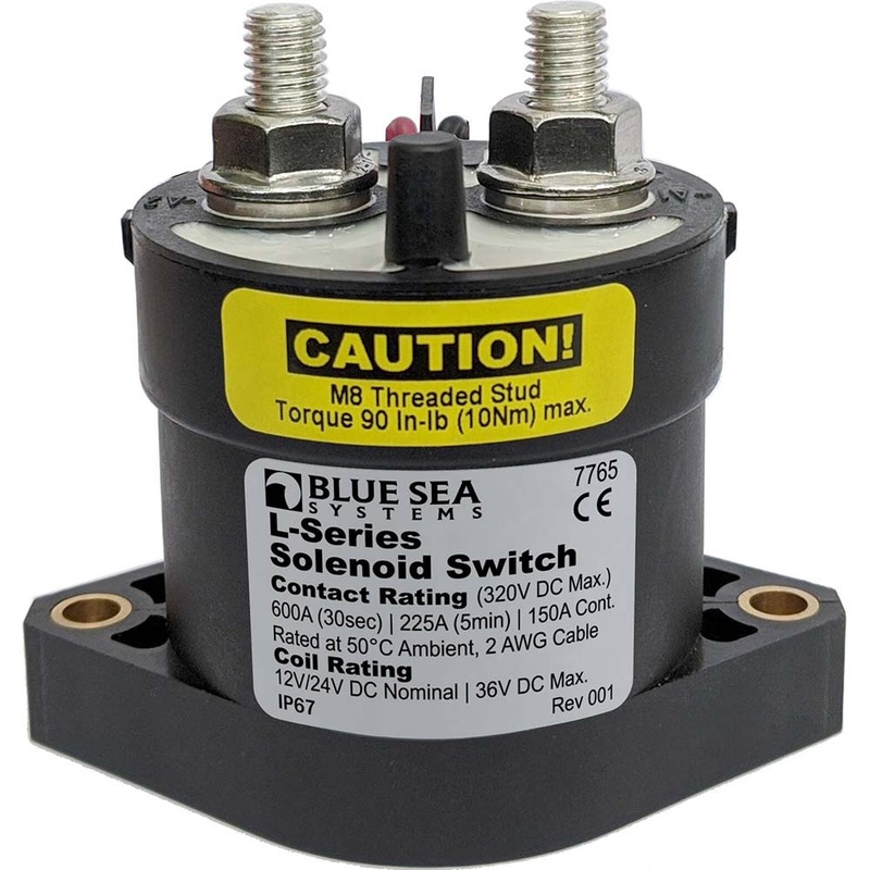 Blue Sea 7765 L-Series Solenoid Switch – 150A – 12/24V DC [7765]