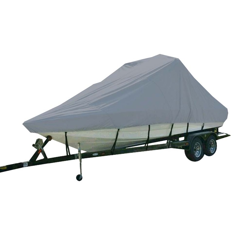 Carver Sun-DURA Specialty Boat Cover f/21.5 Inboard Tournament Ski Boats w/Tower  Swim Platform – Grey [81121S-11]