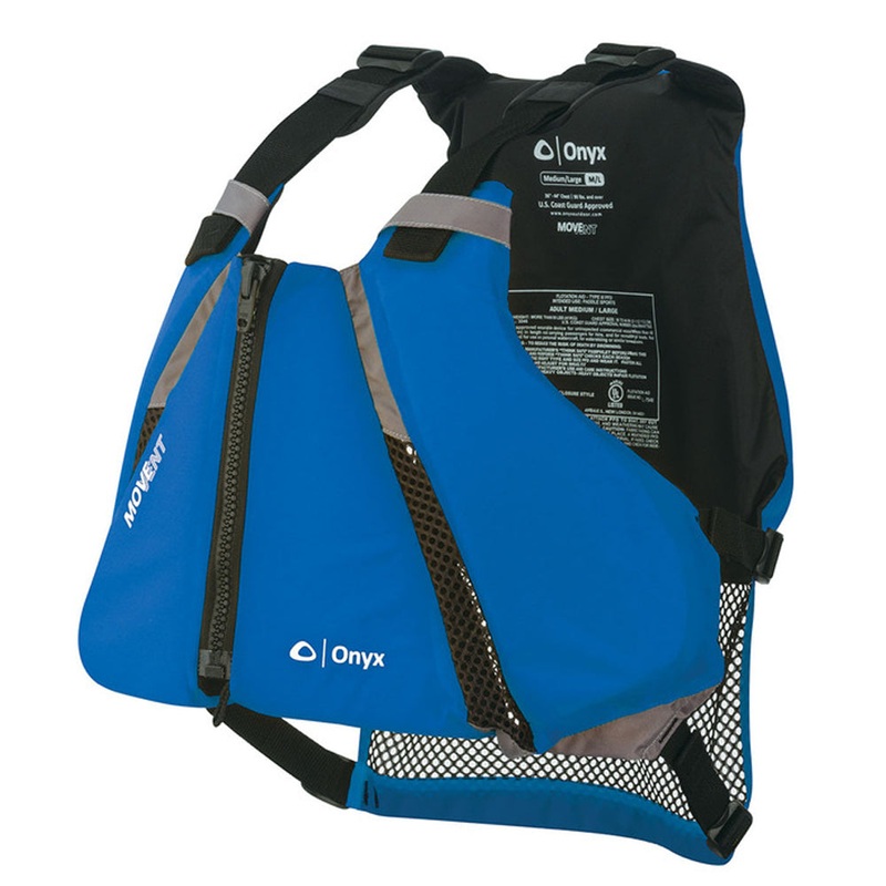 Onyx MoveVent Curve Paddle Sports Life Vest – XS/S – Blue [122000-500-020-16]