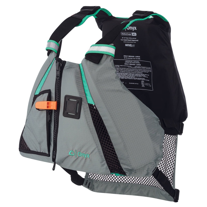 Onyx MoveVent Dynamic Paddle Sports Life Vest – XS/SM – Aqua [122200-505-020-15]