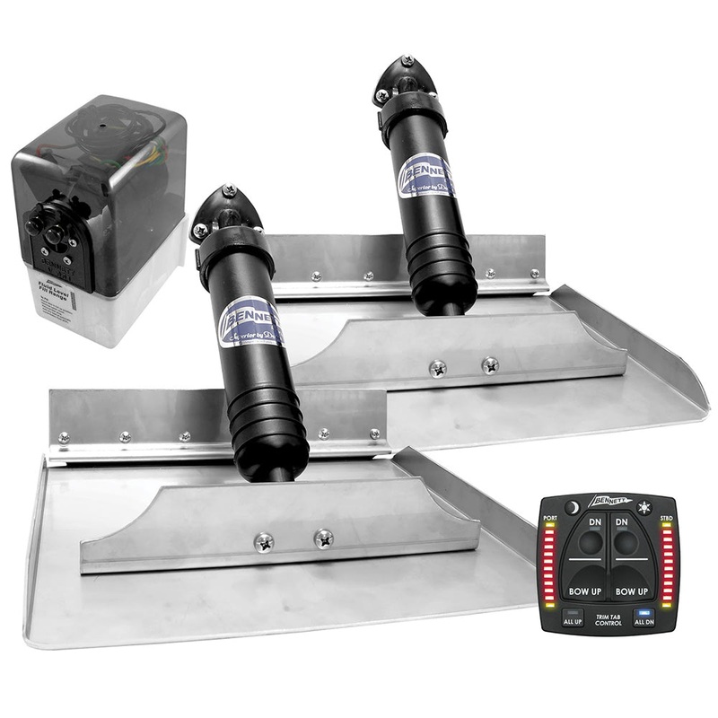 Bennett 12×12 Hydraulic Trim Tab System w/One Box Indication [1212OBI]
