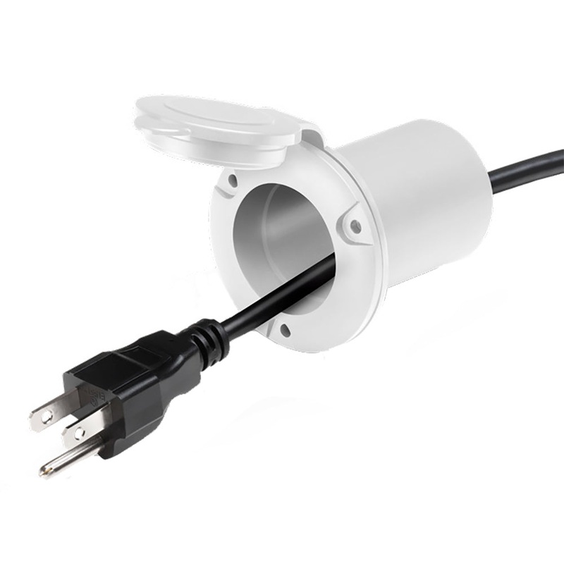 Guest AC Universal Plug Holder – White [150PHW]