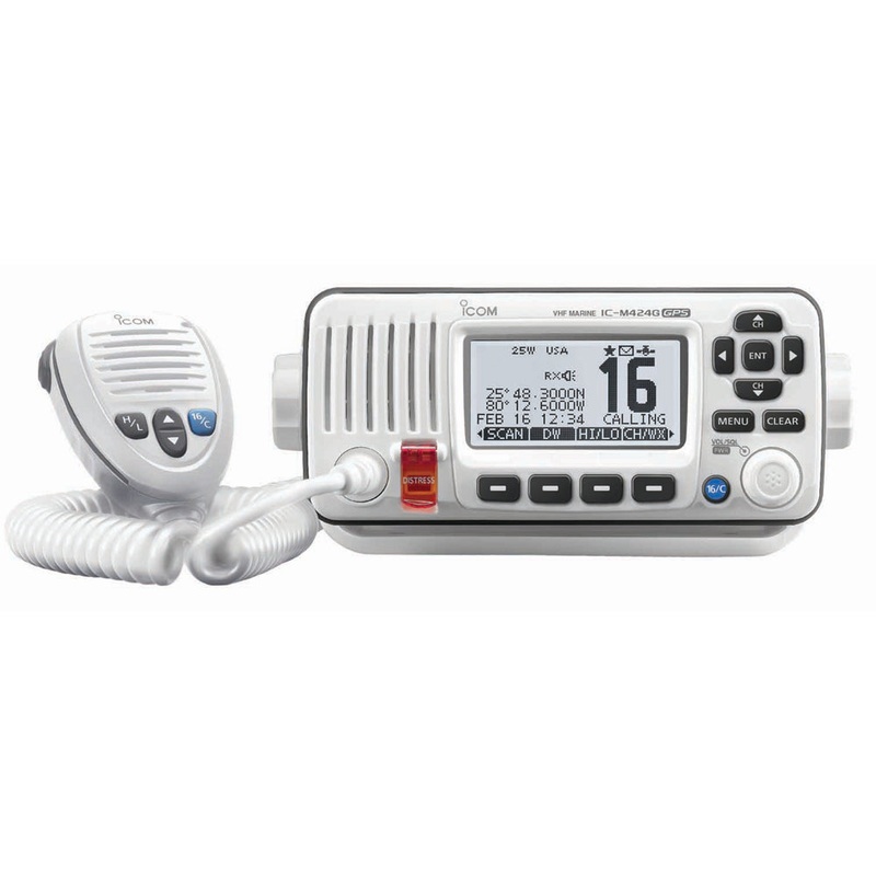 Icom M424G VHF Radio w/Built-In GPS – White [M424G 42]