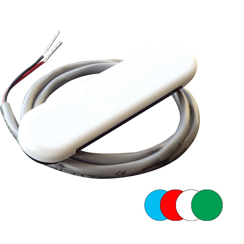 Shadow-Caster Courtesy Light w/2′ Lead Wire – White ABS Cover – RGB Multi-Color – 4-Pack [SCM-CL-RGB-4PACK]