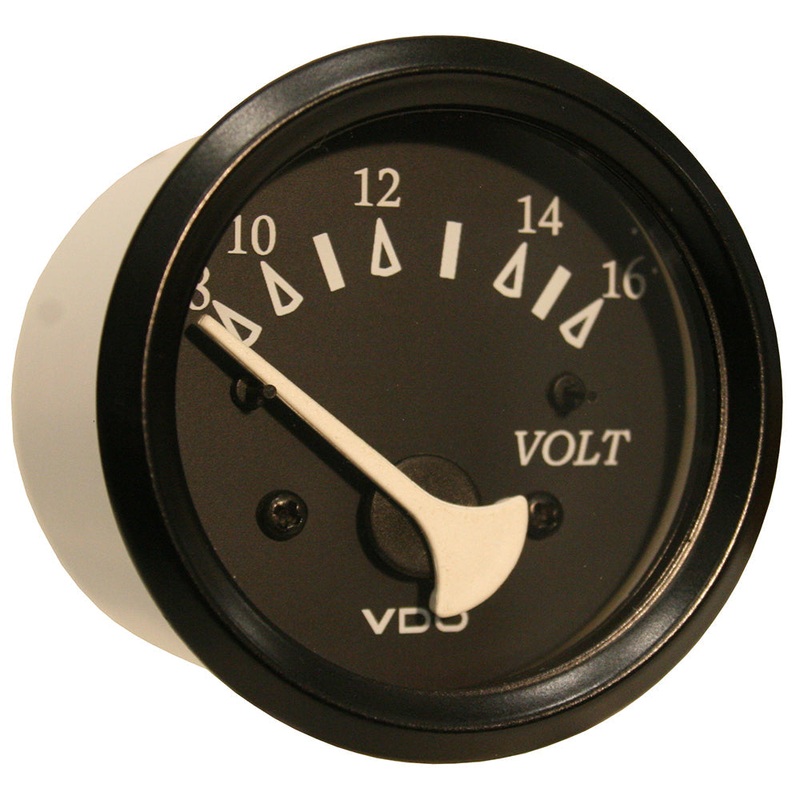 VDO Cockpit Marine 52mm (2-1/16) Voltmeter- Black Dial/Bezel [332-11805]