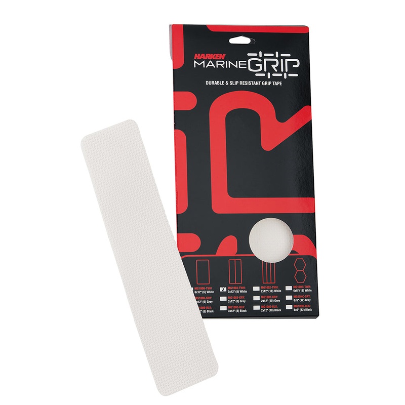 Harken Marine Grip Tape – 3 x 12 – Translucent White – 8 Pieces [MG1003-TWH]