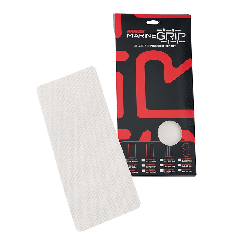 Harken Marine Grip Tape – 6 x 12 – Translucent White – 6 Pieces [MG1006-TWH]