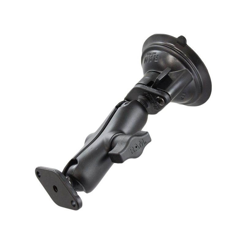 RAM Mount Base Suction Mount Twist Lock – Requires RAM Cradle [RAM-B-166U]