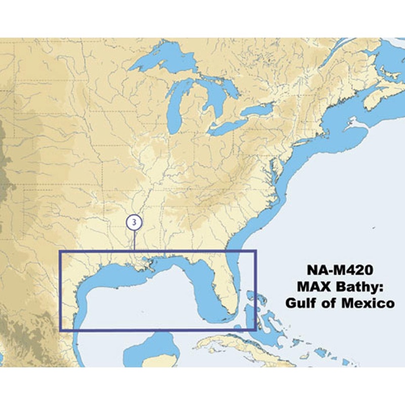 C-Map NA-M420 Gulf of Mexico Bathy Chart – C-Card [NA-M420C-CARD]