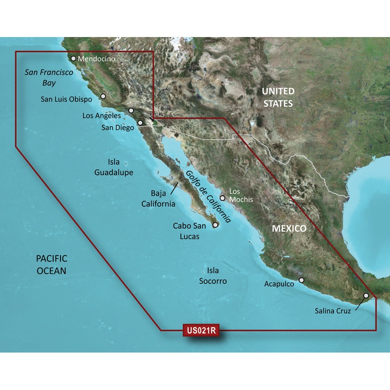 Garmin BlueChart g3 Vision HD – VUS021R – California-Mexico – microSD/SD [010-C0722-00]