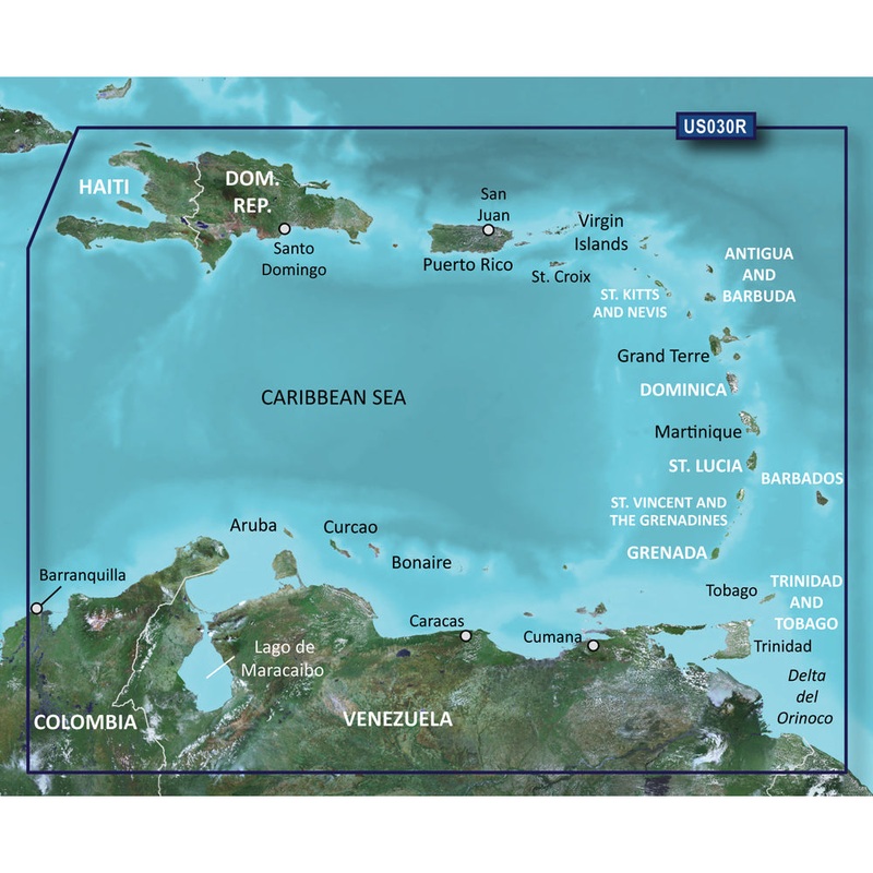 Garmin BlueChart g3 Vision HD – VUS030R – Southeast Caribbean – microSD/SD [010-C0731-00]