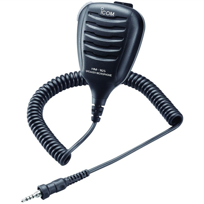 Icom HM-165 Speaker Mic w/Alligator Clip – Waterproof [HM165]