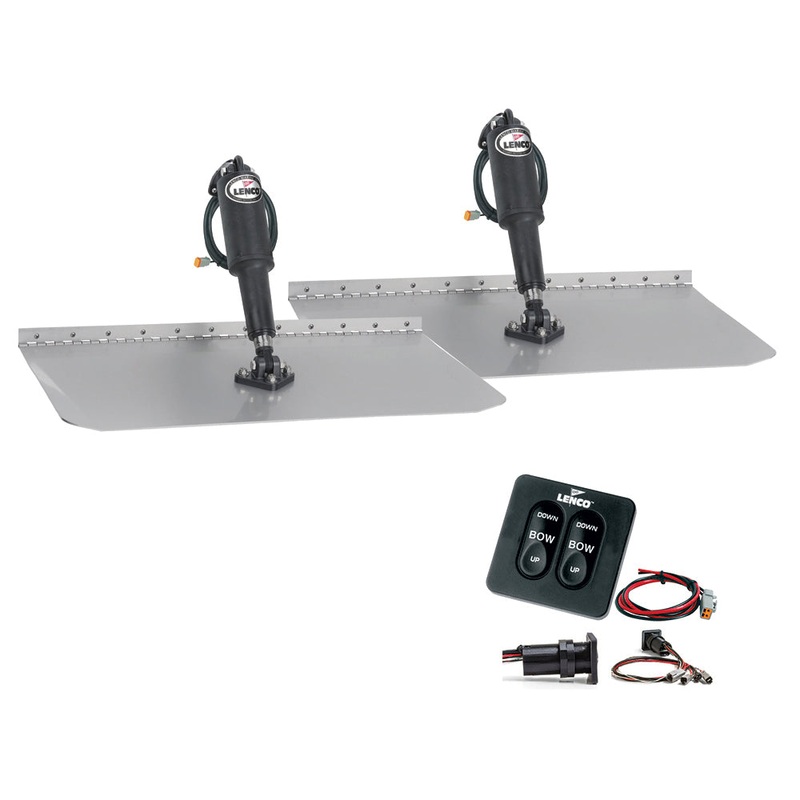Lenco 12 x 18 Standard Trim Tab Kit w/Standard Tactile Switch Kit 12V [TT12X18]