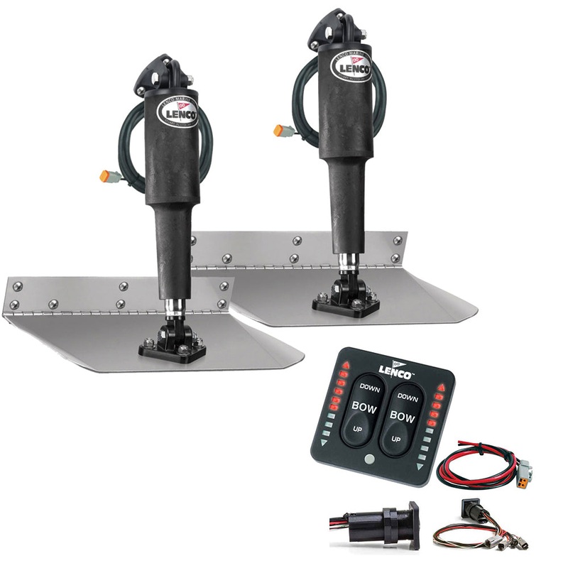 Lenco 9 x 9 Standard Trim Tab Kit w/LED Indicator Switch Kit 12V [TT9X9I]