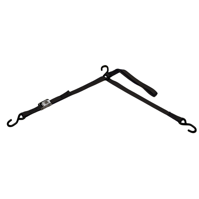BoatBuckle P.W.C. Tri-Down w/Cam Buckle & Soft Hook – 1 x 6′ [F10972BK]