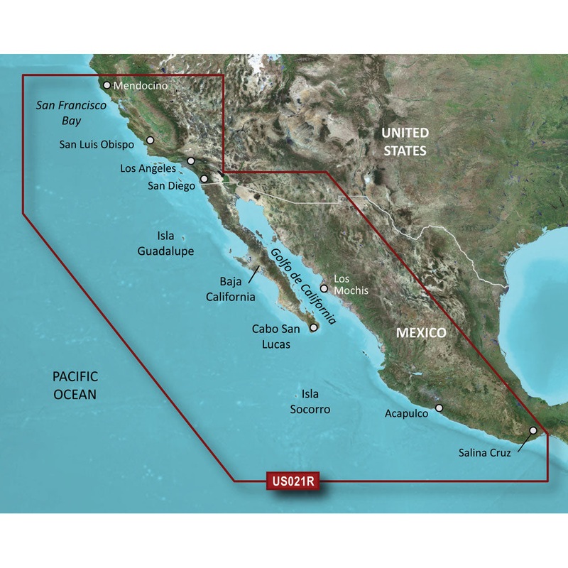 Garmin BlueChart g3 HD – HXUS021R – California – Mexico – microSD/SD [010-C0722-20]