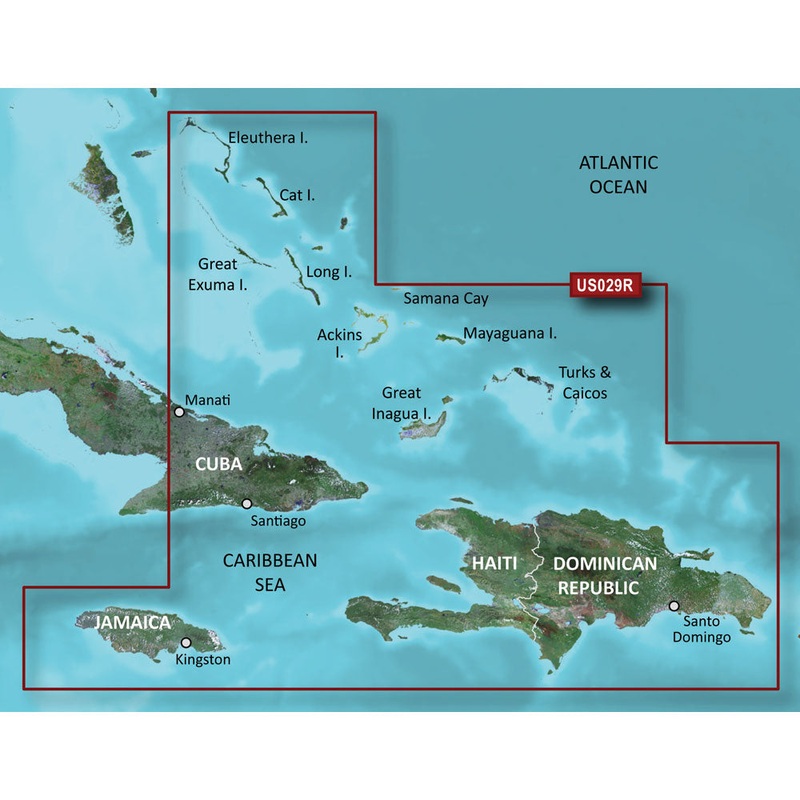 Garmin BlueChart g3 HD – HXUS029R – Southern Bahamas – microSD/SD [010-C0730-20]