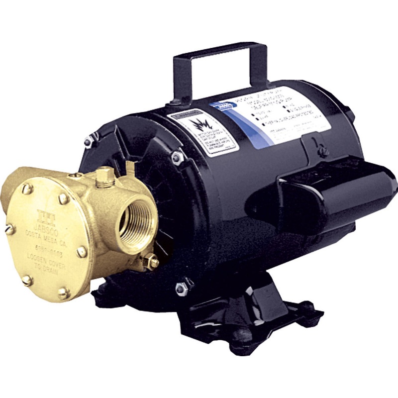 Jabsco Utility Pump w/Open Drip Proof Motor – 115V [6050-0003]